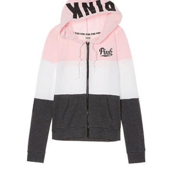 PINK Victoria's Secret Tops - PINK Victoria secret full-zip hoodie